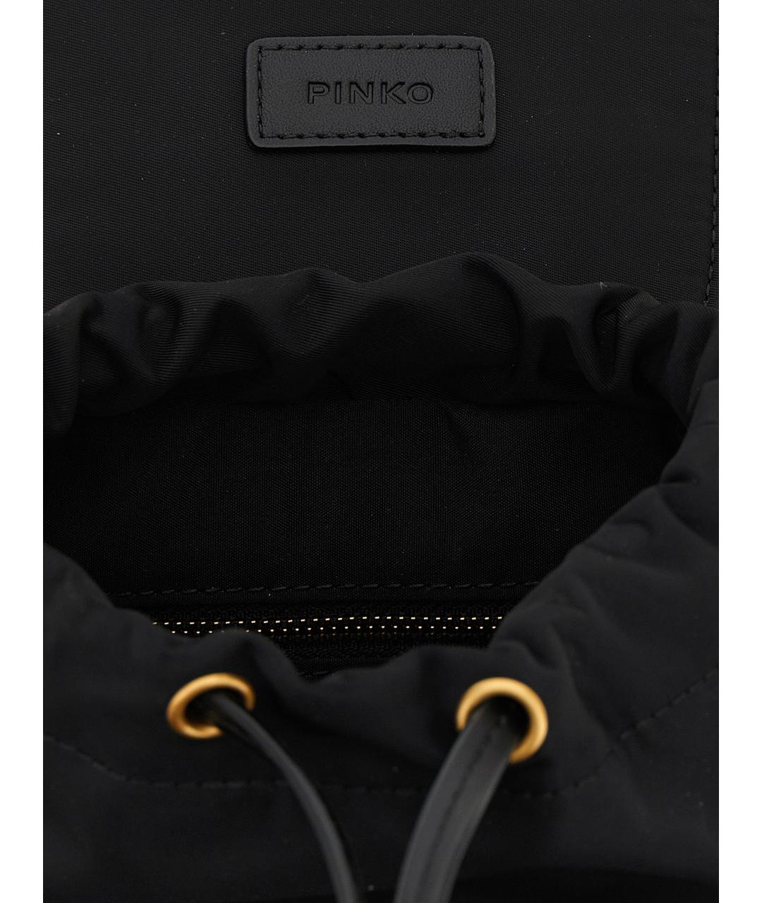 PINKO Черный синтетический рюкзак, фото 4