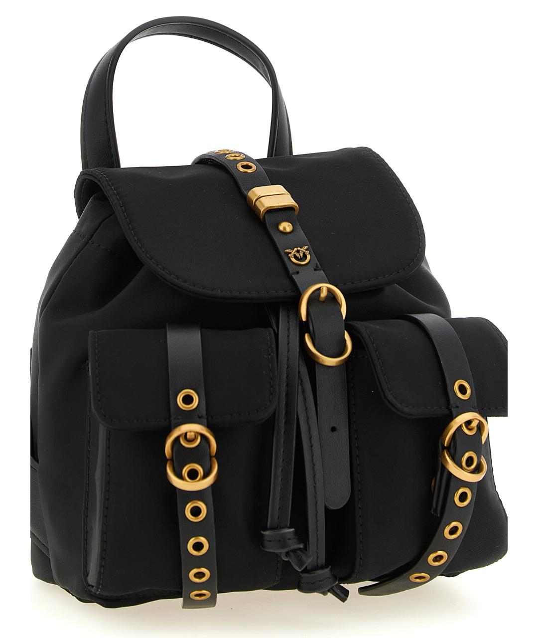 PINKO Черный синтетический рюкзак, фото 3