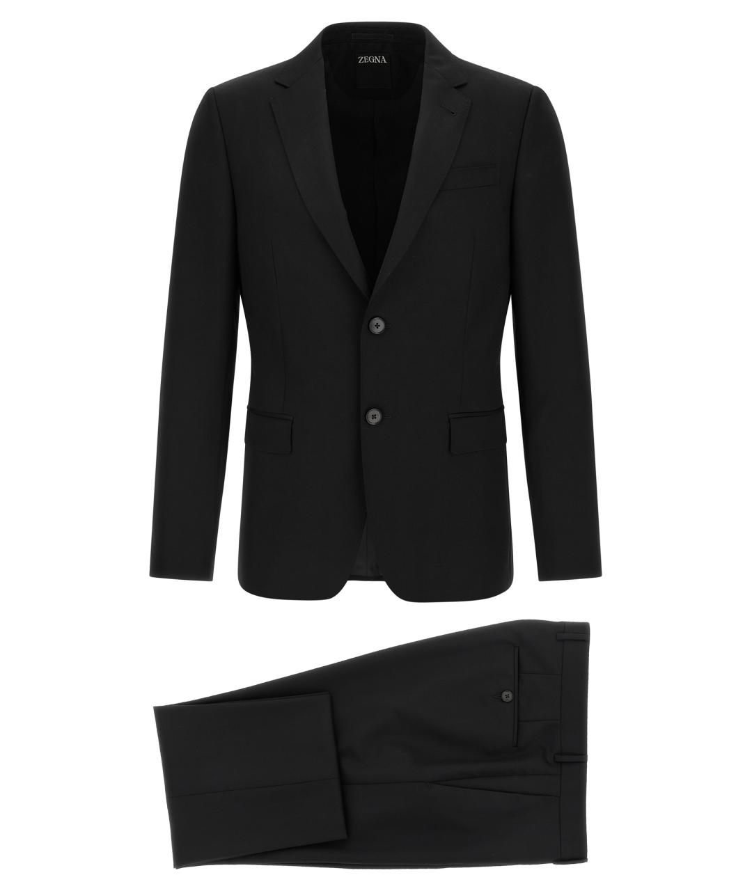 ZEGNA Черный классический костюм, фото 1