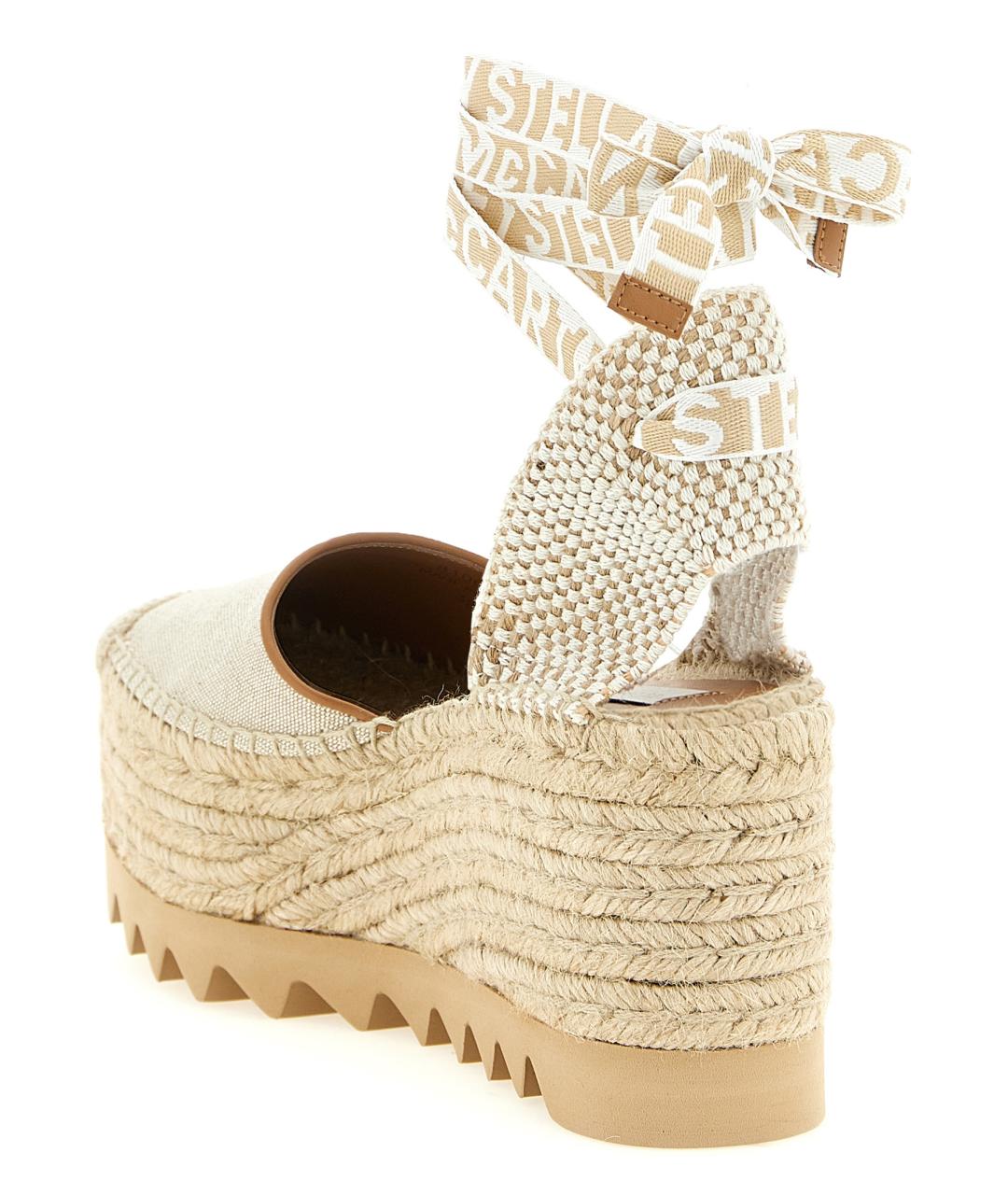 STELLA MCCARTNEY Бежевые текстильные эспадрильи, фото 3