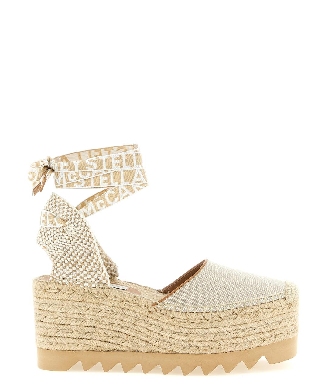 STELLA MCCARTNEY Бежевые текстильные эспадрильи, фото 1