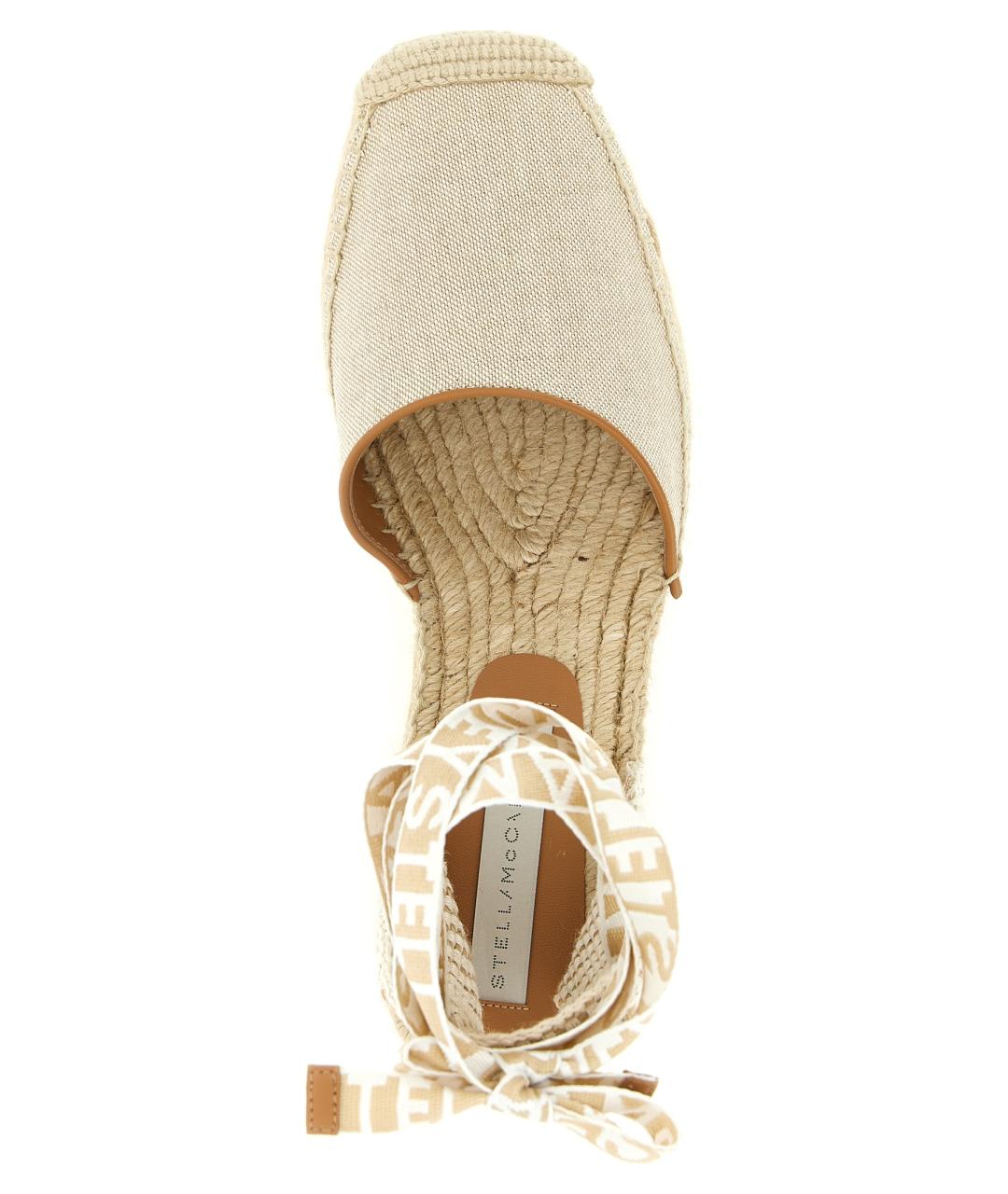 STELLA MCCARTNEY Бежевые текстильные эспадрильи, фото 4