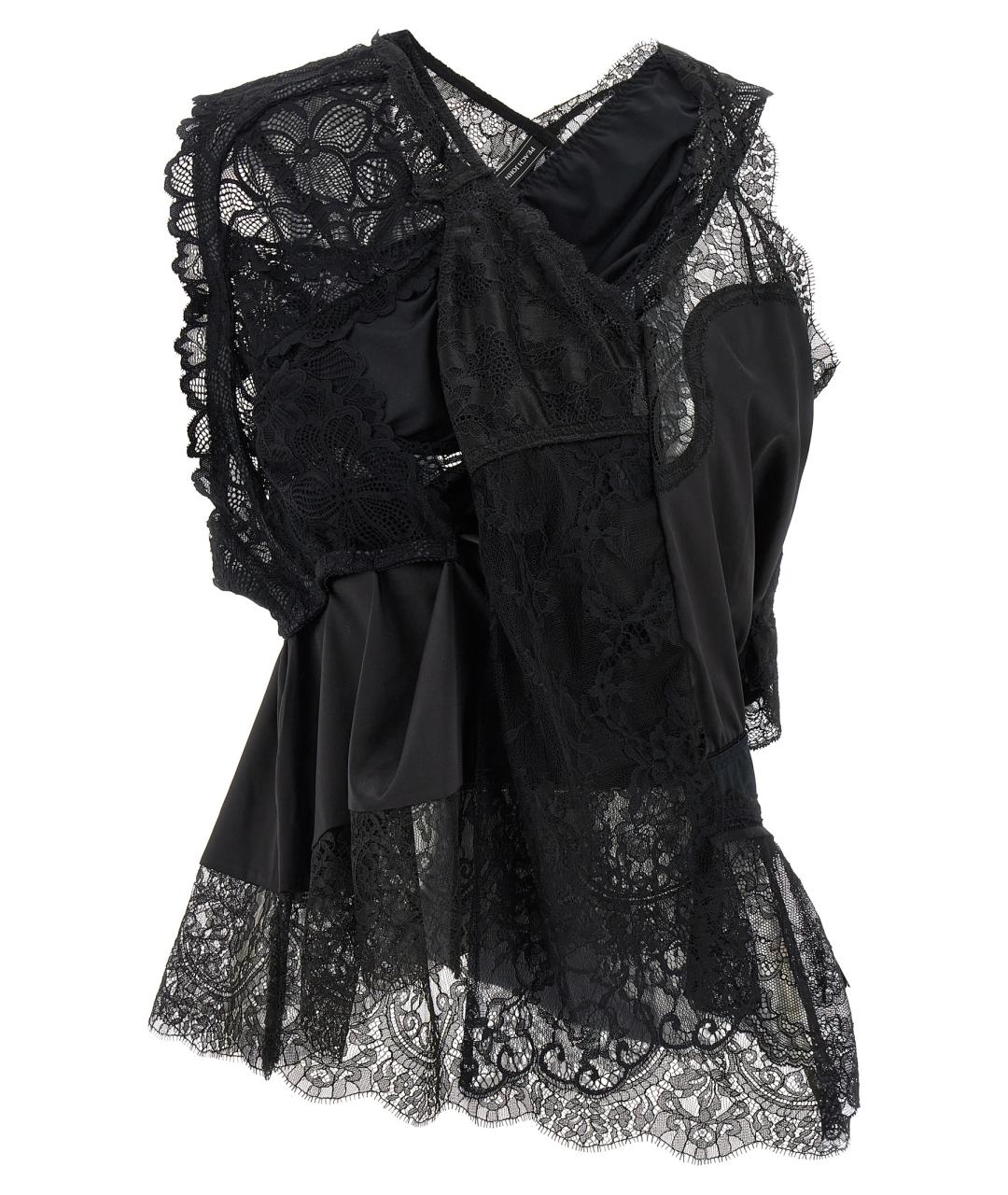 JUNYA WATANABE Черная полиамидовая блузы, фото 1