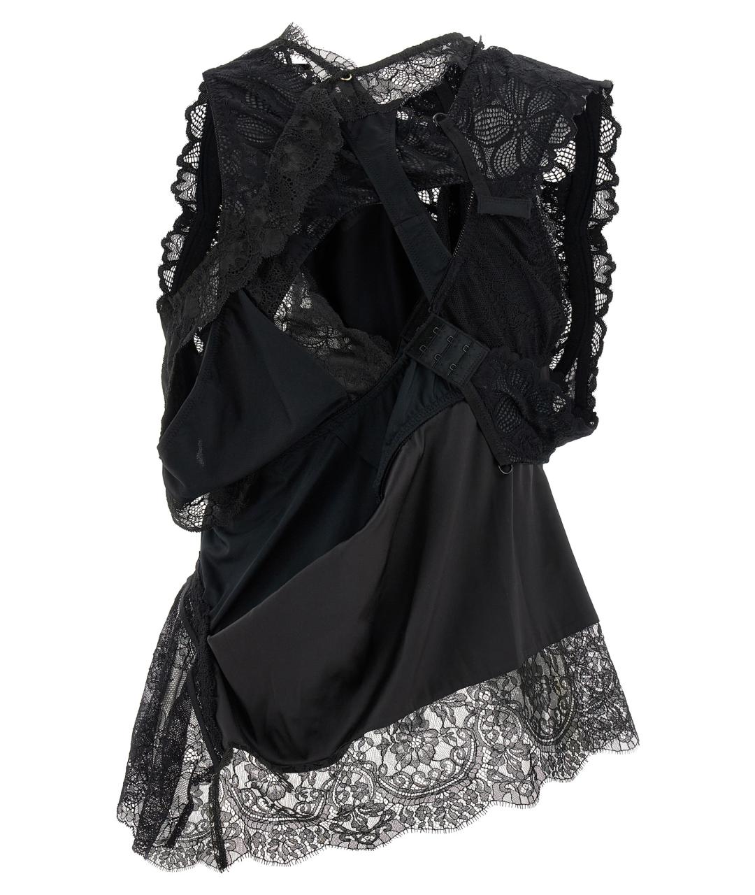 JUNYA WATANABE Черная полиамидовая блузы, фото 2