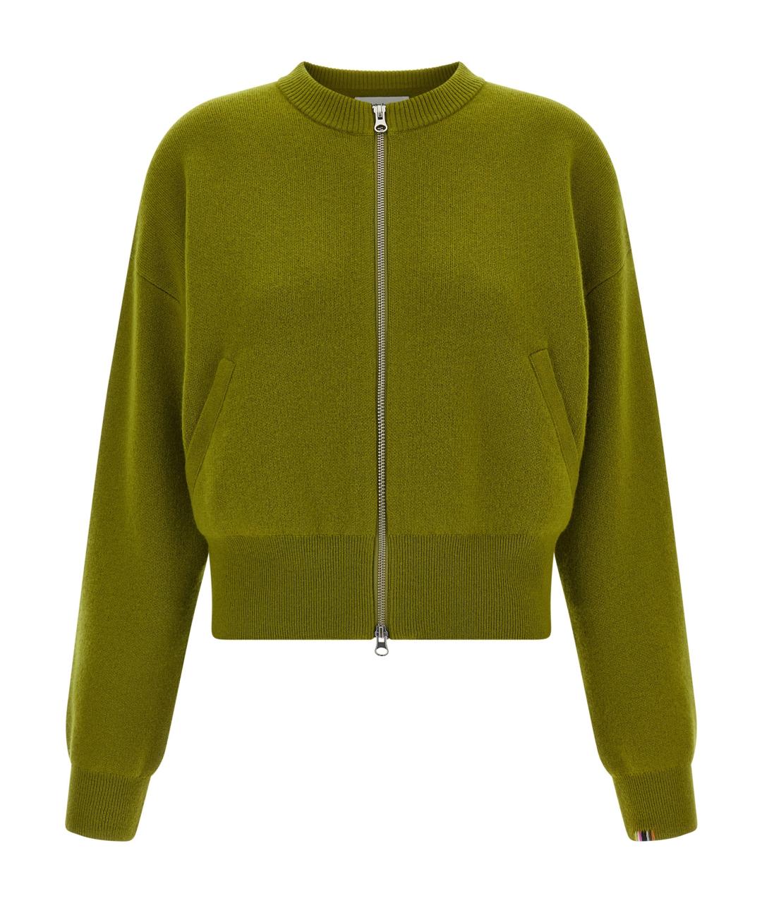 EXTREME CASHMERE Зеленый кашемировый кардиган, фото 1