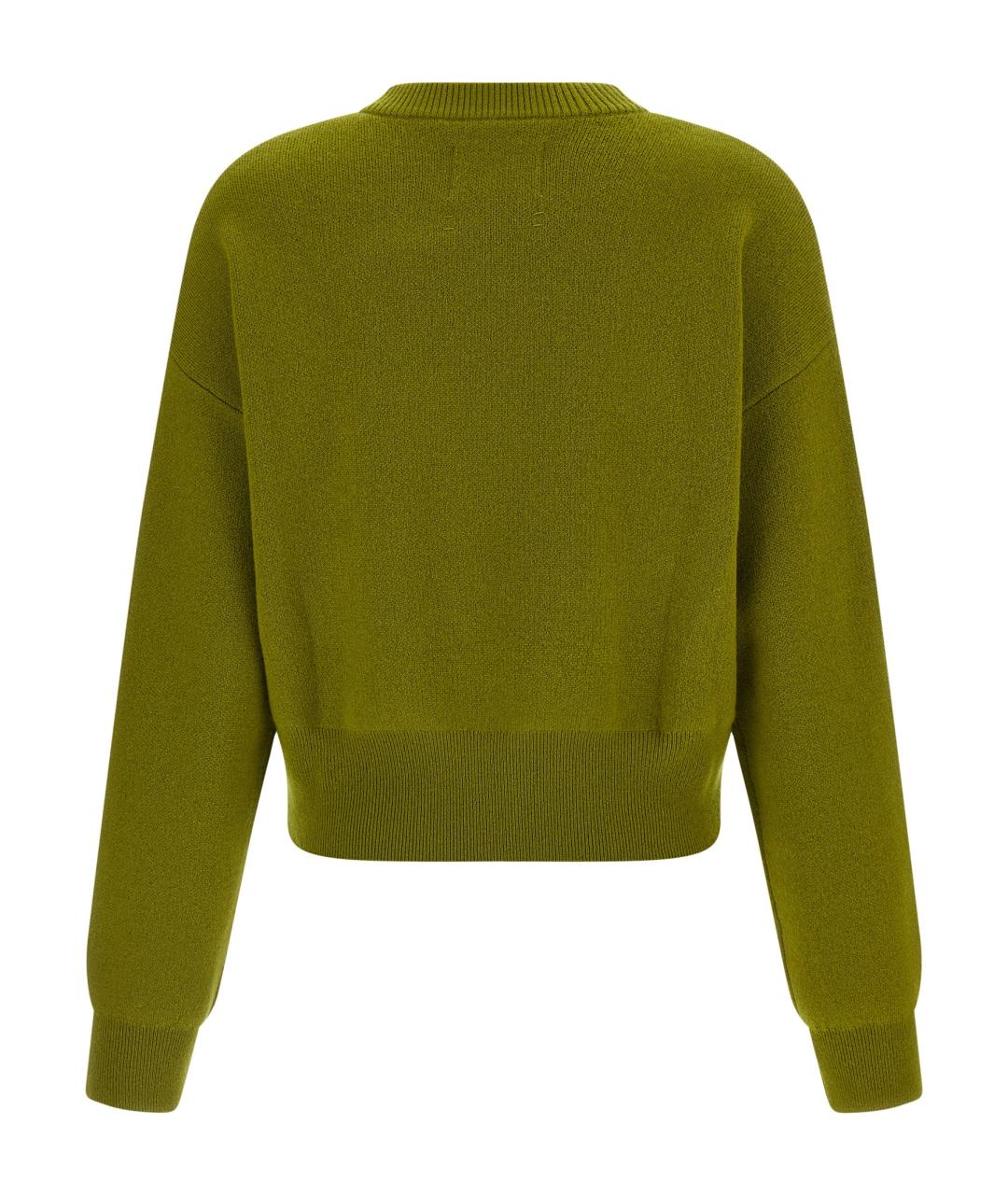 EXTREME CASHMERE Зеленый кашемировый кардиган, фото 2