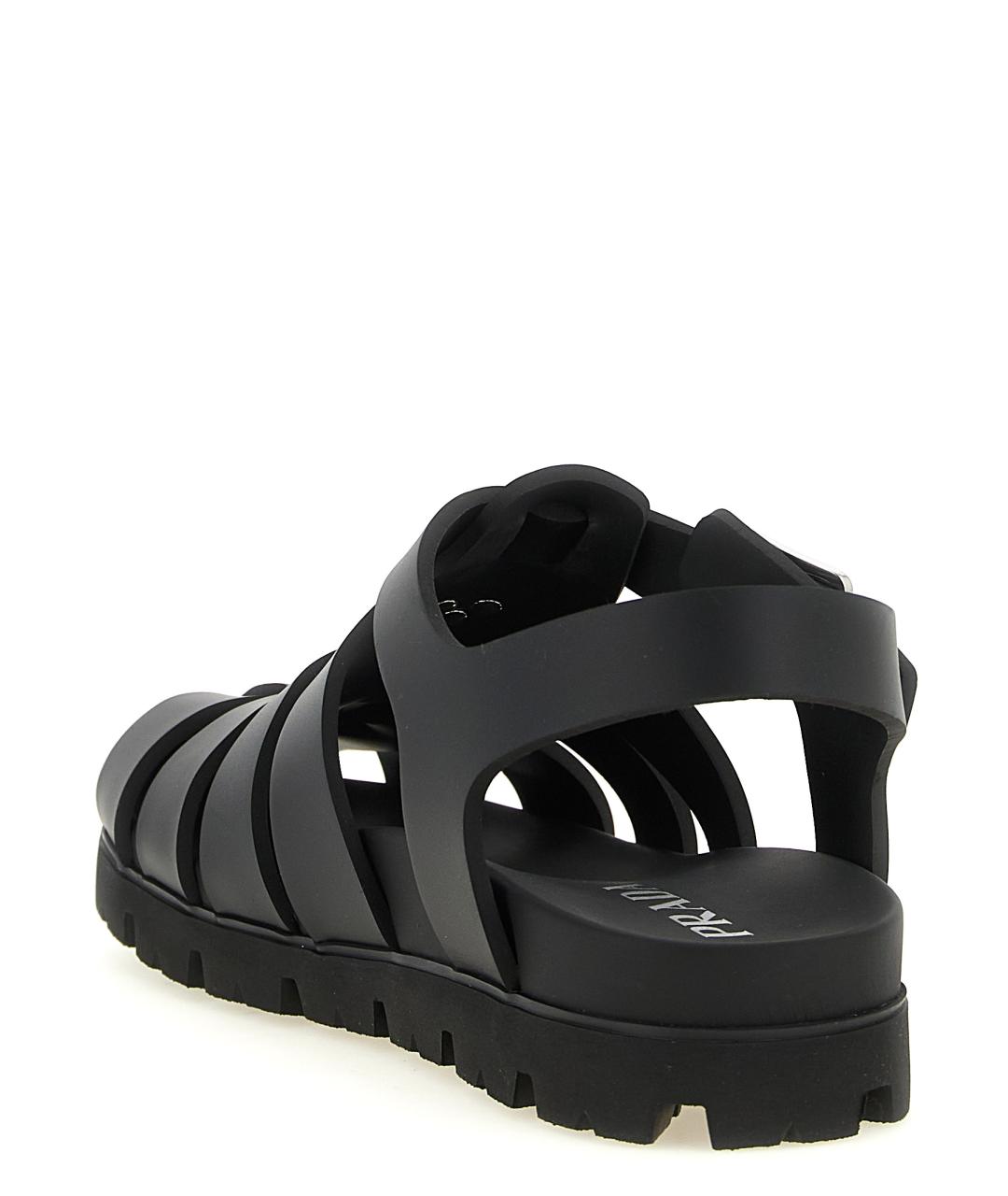 PRADA Черные сандалии, фото 3