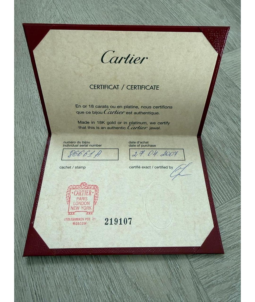 CARTIER Черные кожаные часы, фото 6