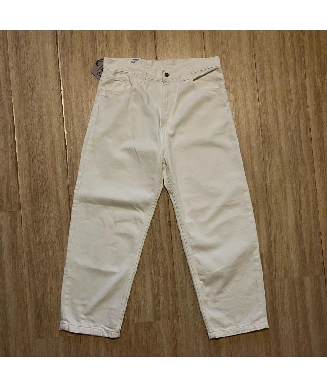 CARHARTT WIP Белые хлопковые повседневные брюки, фото 9