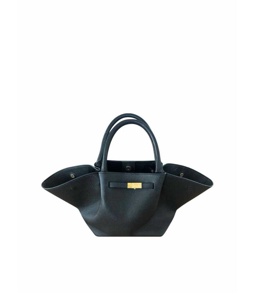 DEMELLIER Черная кожаная сумка тоут, фото 5