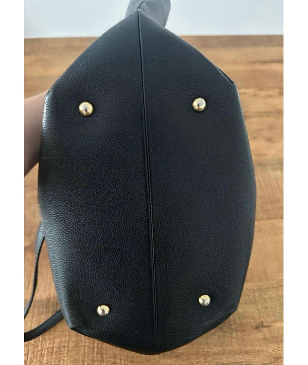 DEMELLIER Черная кожаная сумка тоут, фото 3