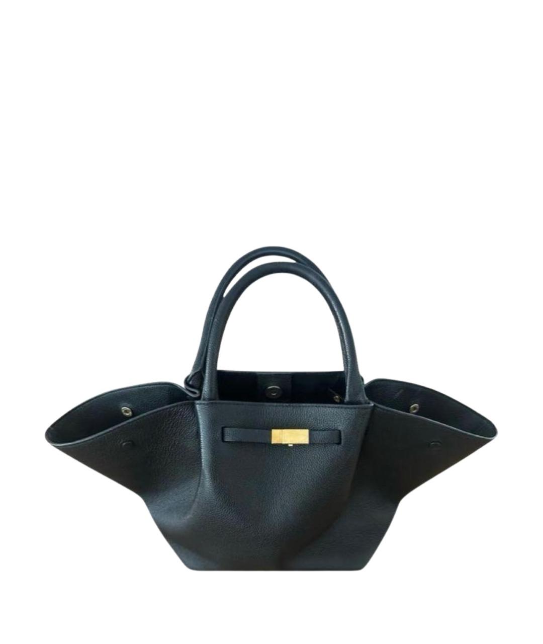 DEMELLIER Черная кожаная сумка тоут, фото 1