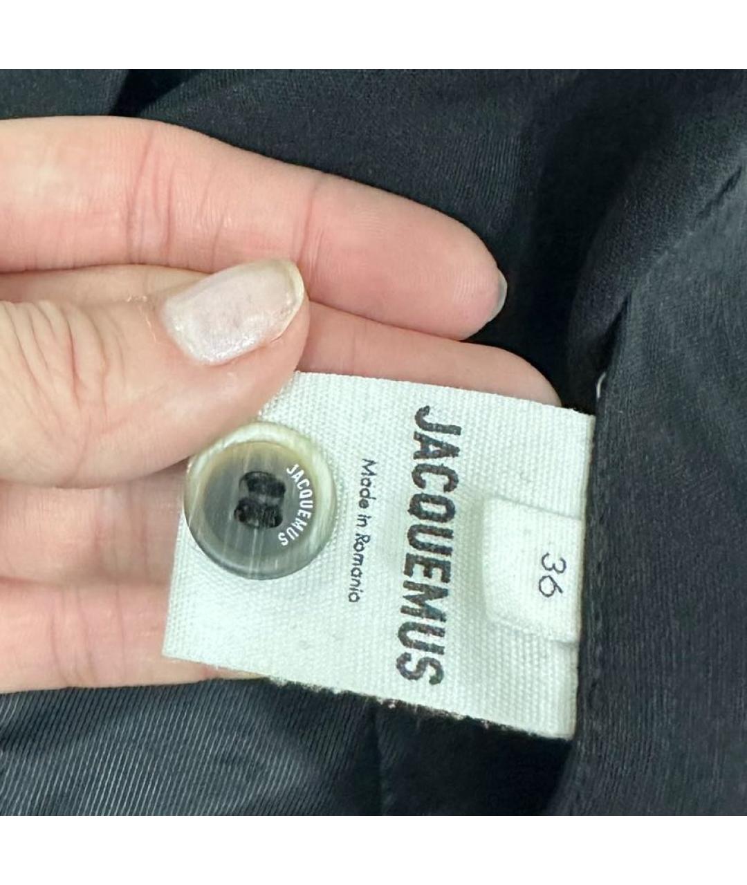 JACQUEMUS Черные брюки узкие, фото 6