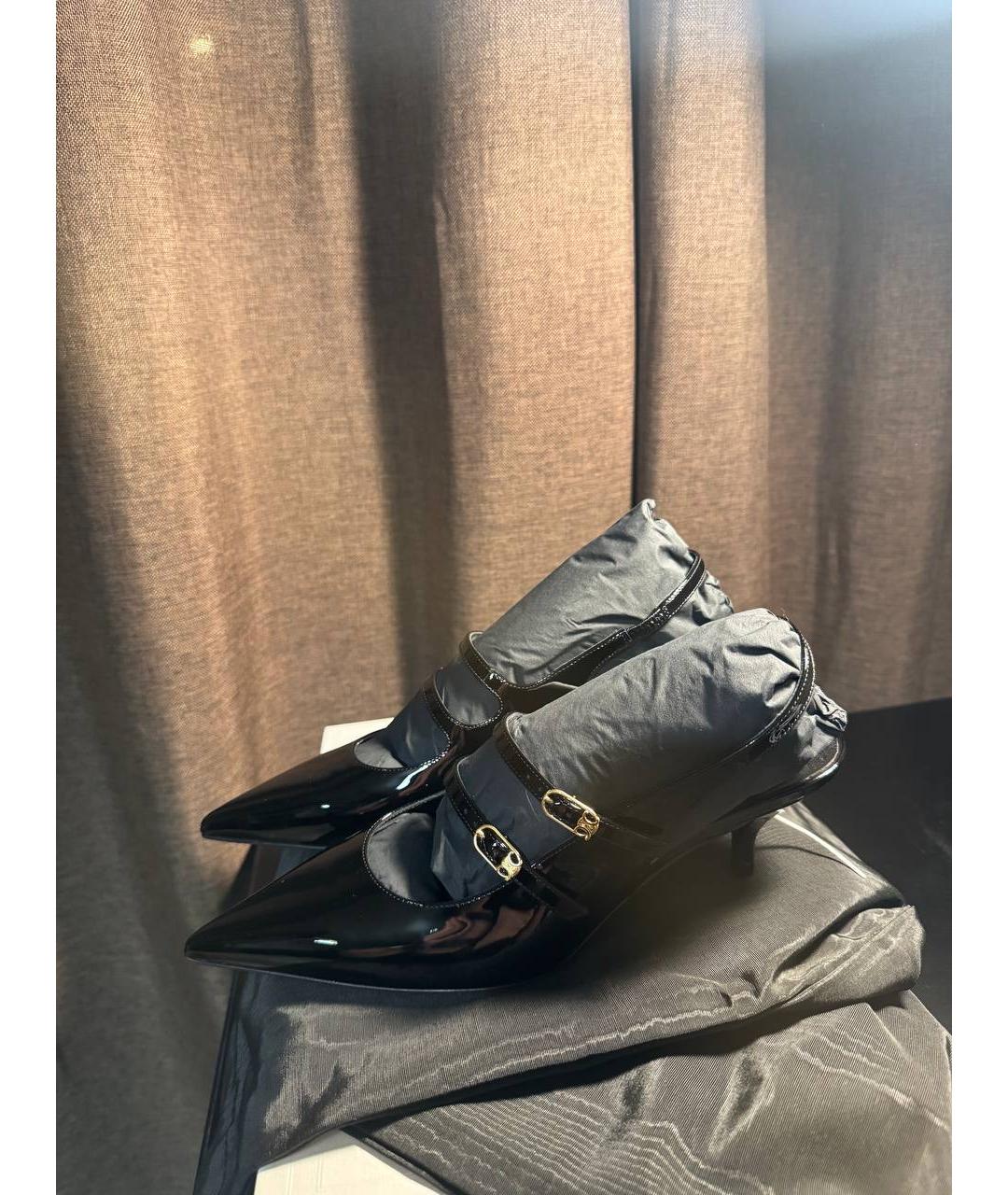 CELINE Черные кожаные туфли, фото 6