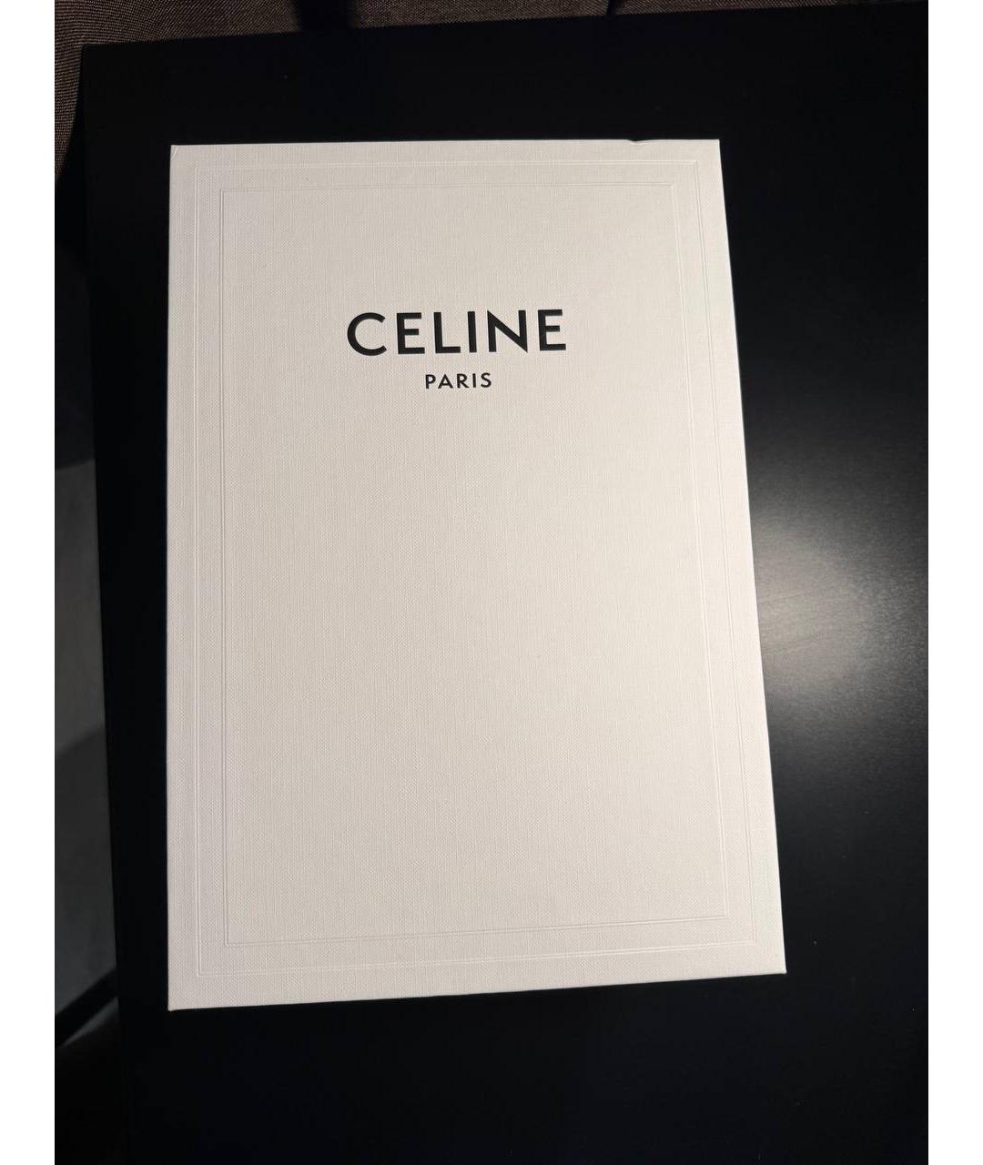CELINE Черные кожаные туфли, фото 7