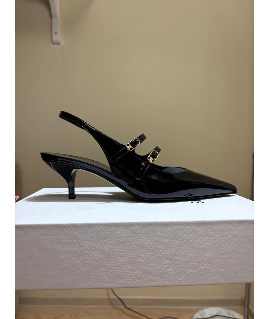 CELINE Черные кожаные туфли, фото 9