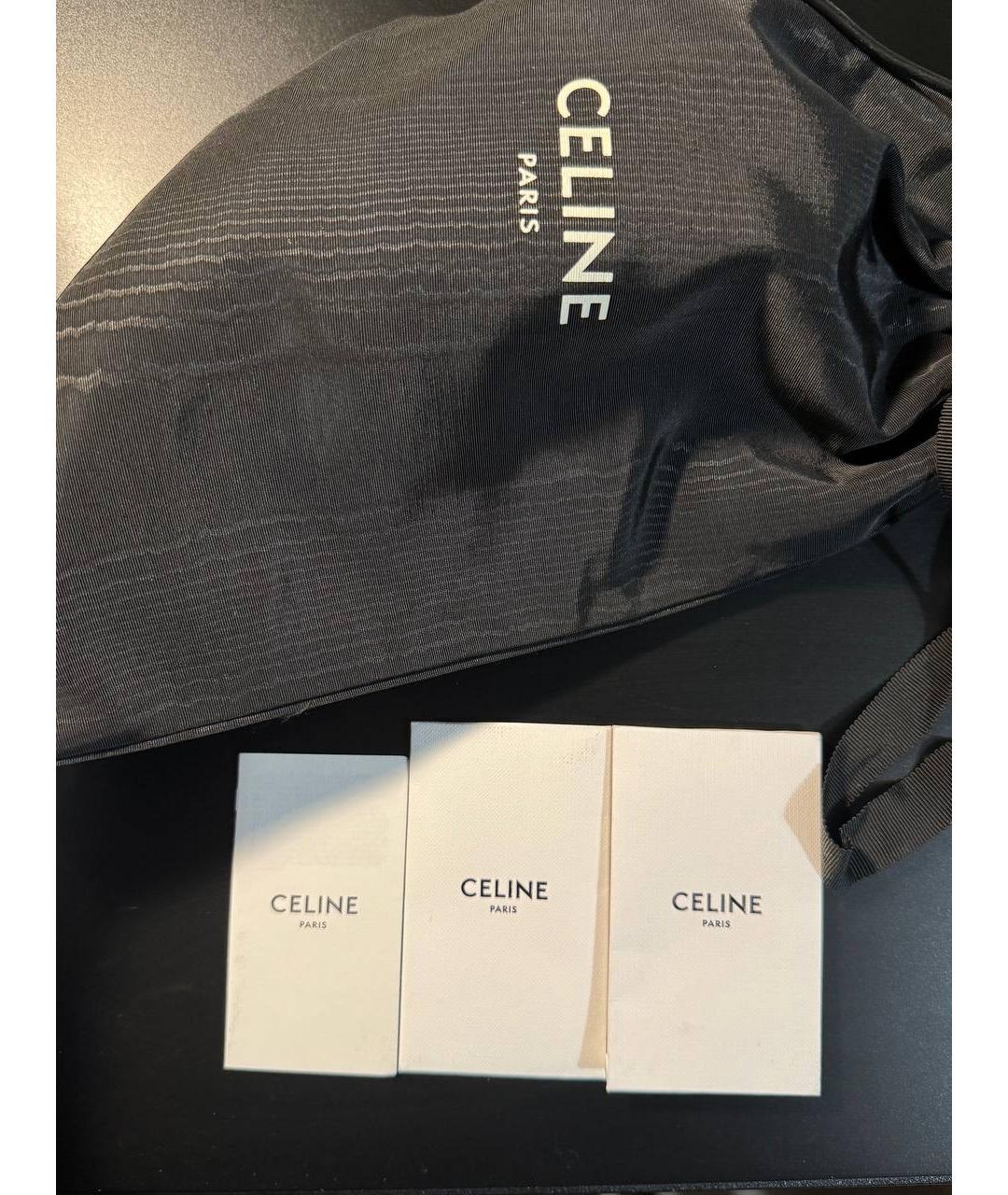 CELINE Черные кожаные туфли, фото 8