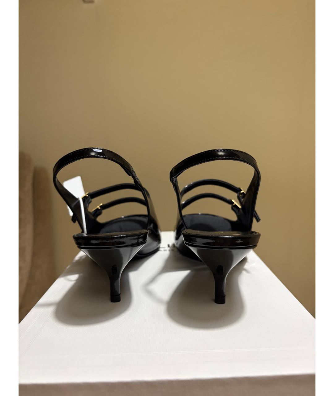 CELINE Черные кожаные туфли, фото 4