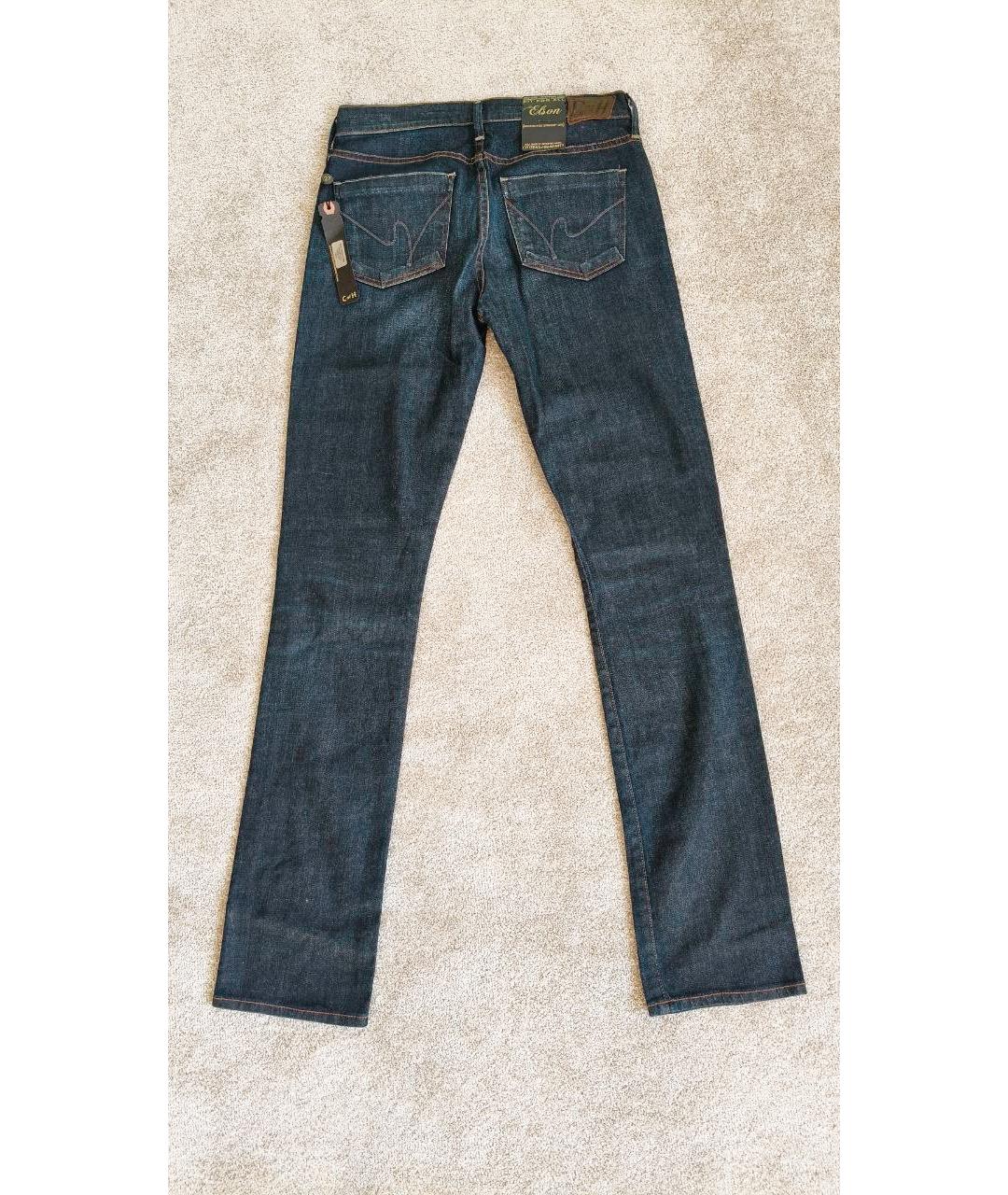 Citizien Of Humanity Темно-синие хлопковые прямые джинсы, фото 2