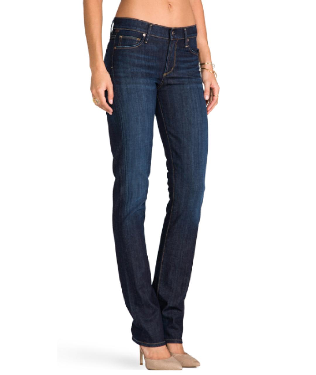 Citizien Of Humanity Темно-синие хлопковые прямые джинсы, фото 7