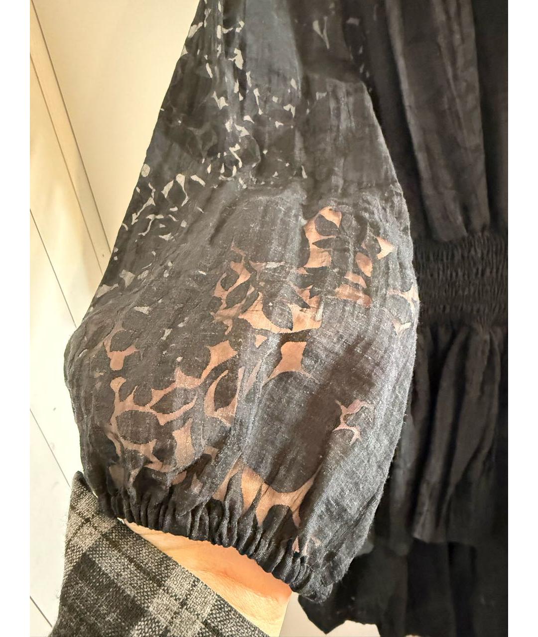 MAJE Черное вискозное коктейльное платье, фото 4