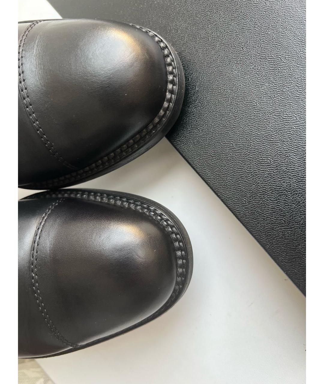 CHANEL Черные кожаные полусапоги, фото 4