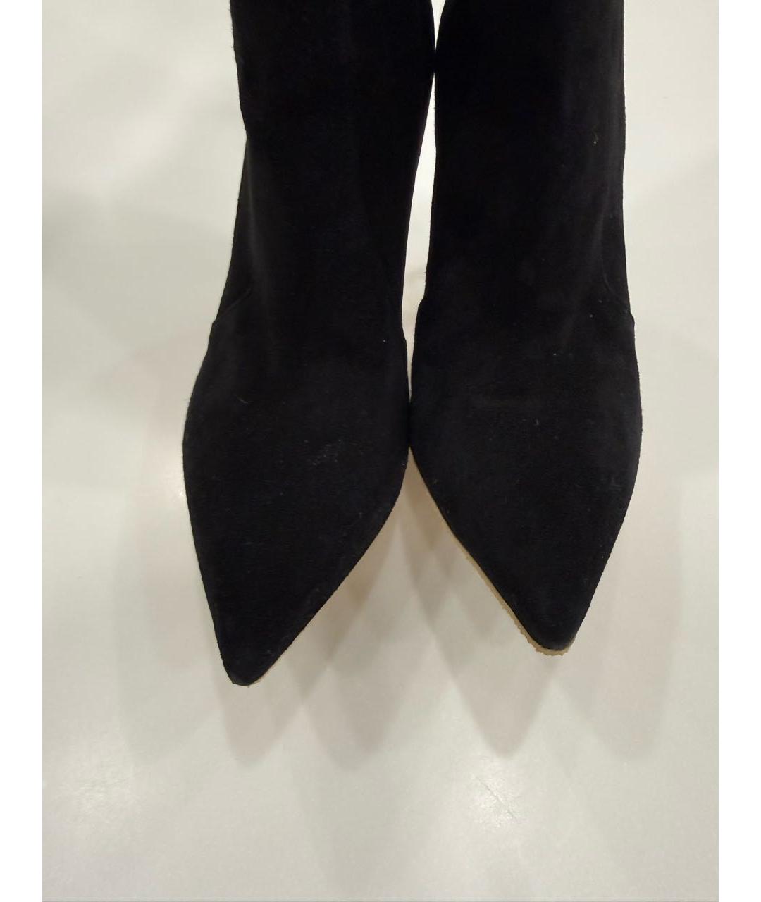 GIANVITO ROSSI Черные замшевые ботфорты, фото 2