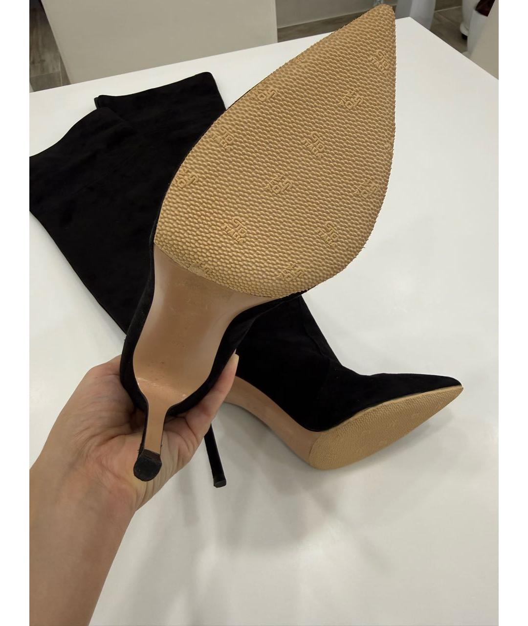 GIANVITO ROSSI Черные замшевые ботфорты, фото 6