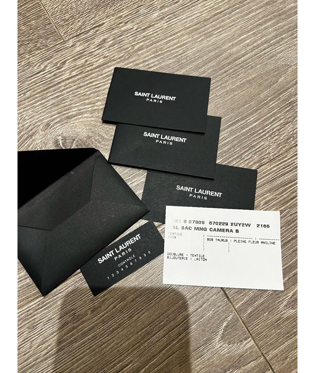 SAINT LAURENT Коричневая сумка через плечо из искусственной кожи, фото 5