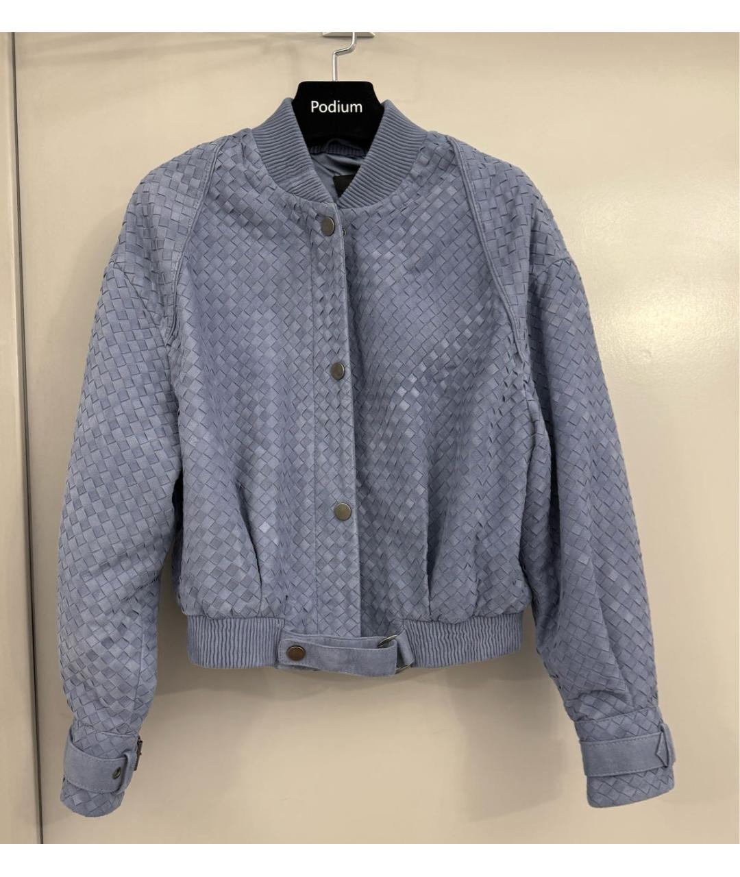 MANOKHI Голубая замшевая куртка, фото 7