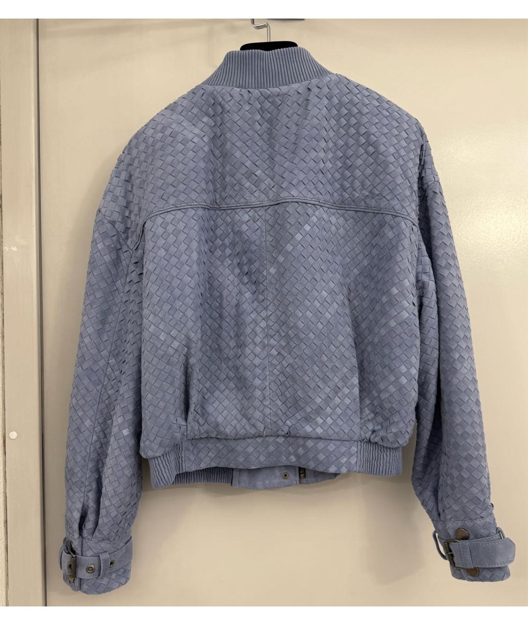 MANOKHI Голубая замшевая куртка, фото 2