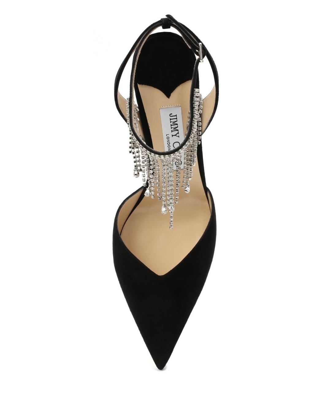 JIMMY CHOO Черные замшевые туфли, фото 3