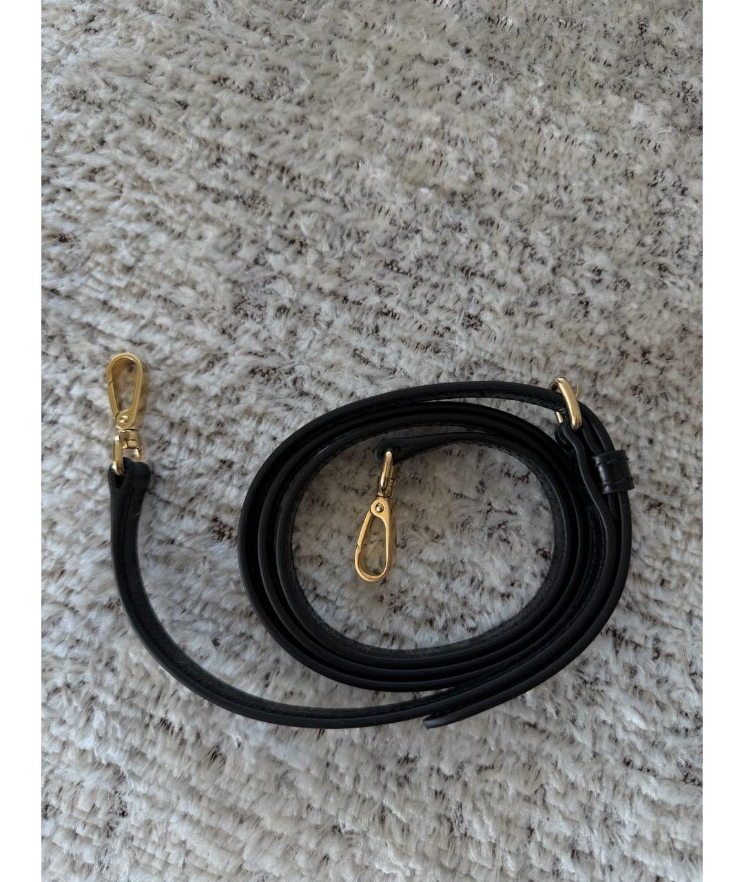 MIU MIU Черная кожаная сумка с короткими ручками, фото 3