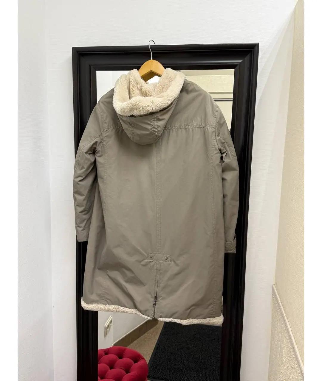 ARMANI JEANS Серая хлопковая парка, фото 2