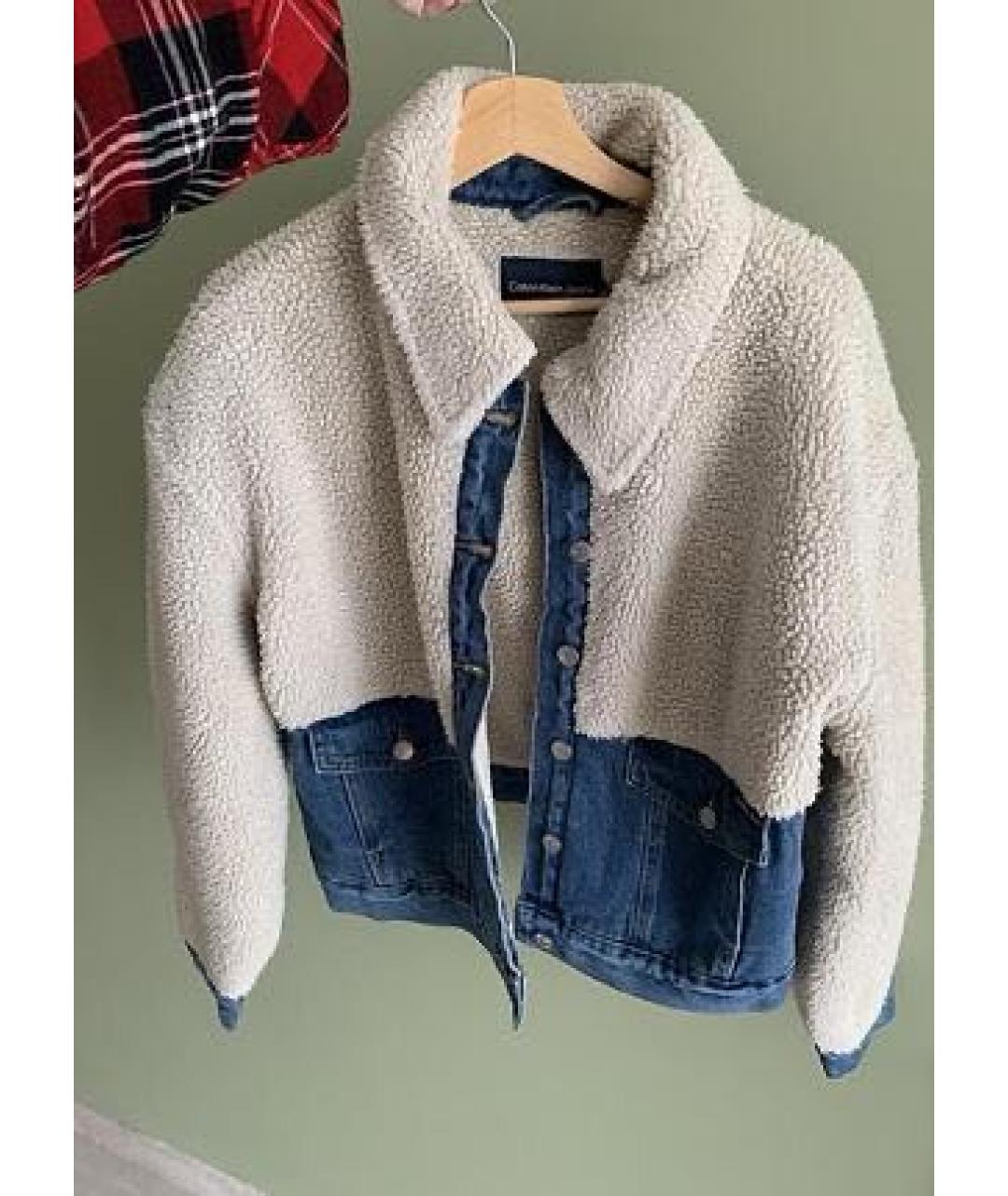 CALVIN KLEIN Бежевая деним куртка, фото 9