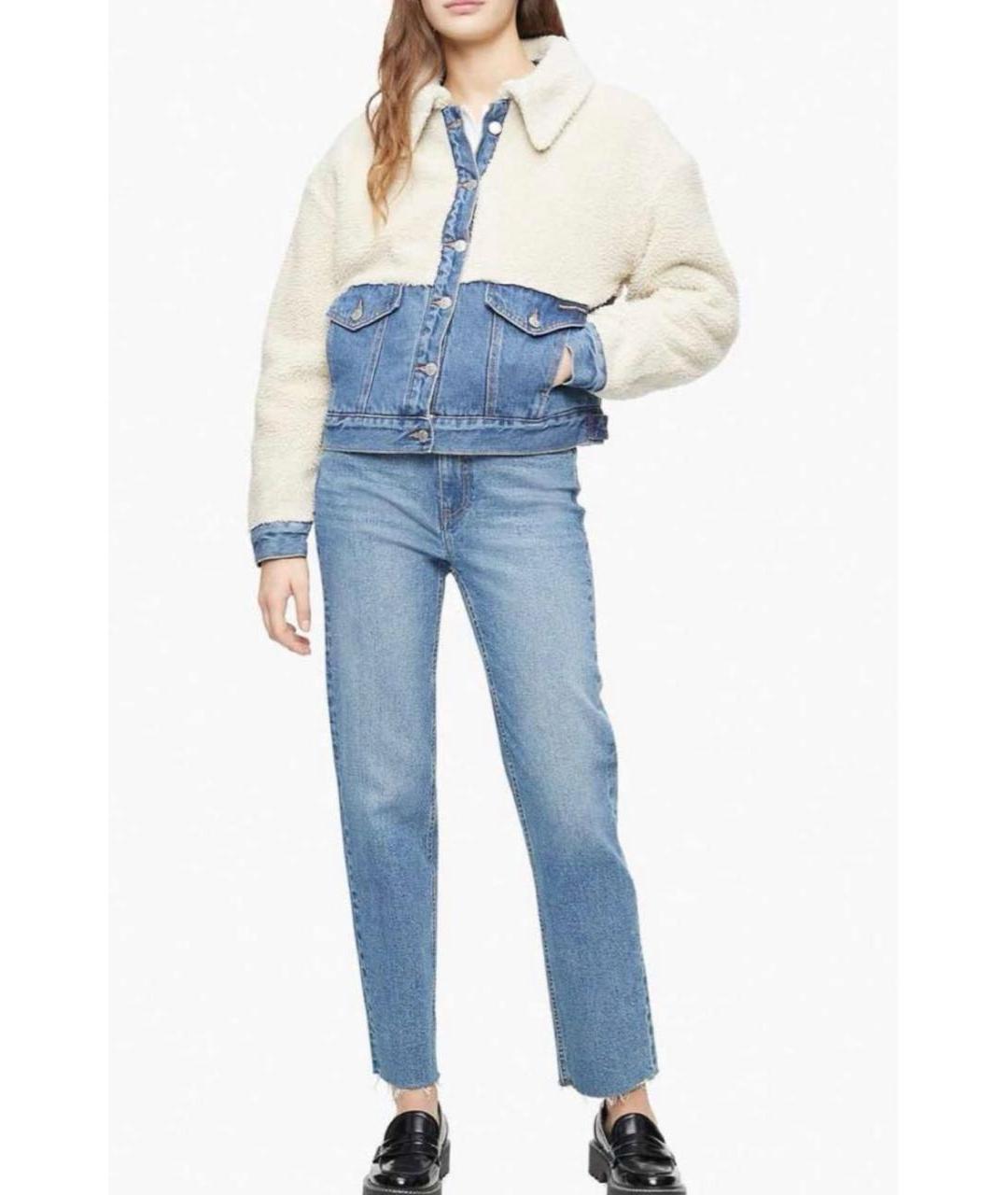 CALVIN KLEIN Бежевая деним куртка, фото 5