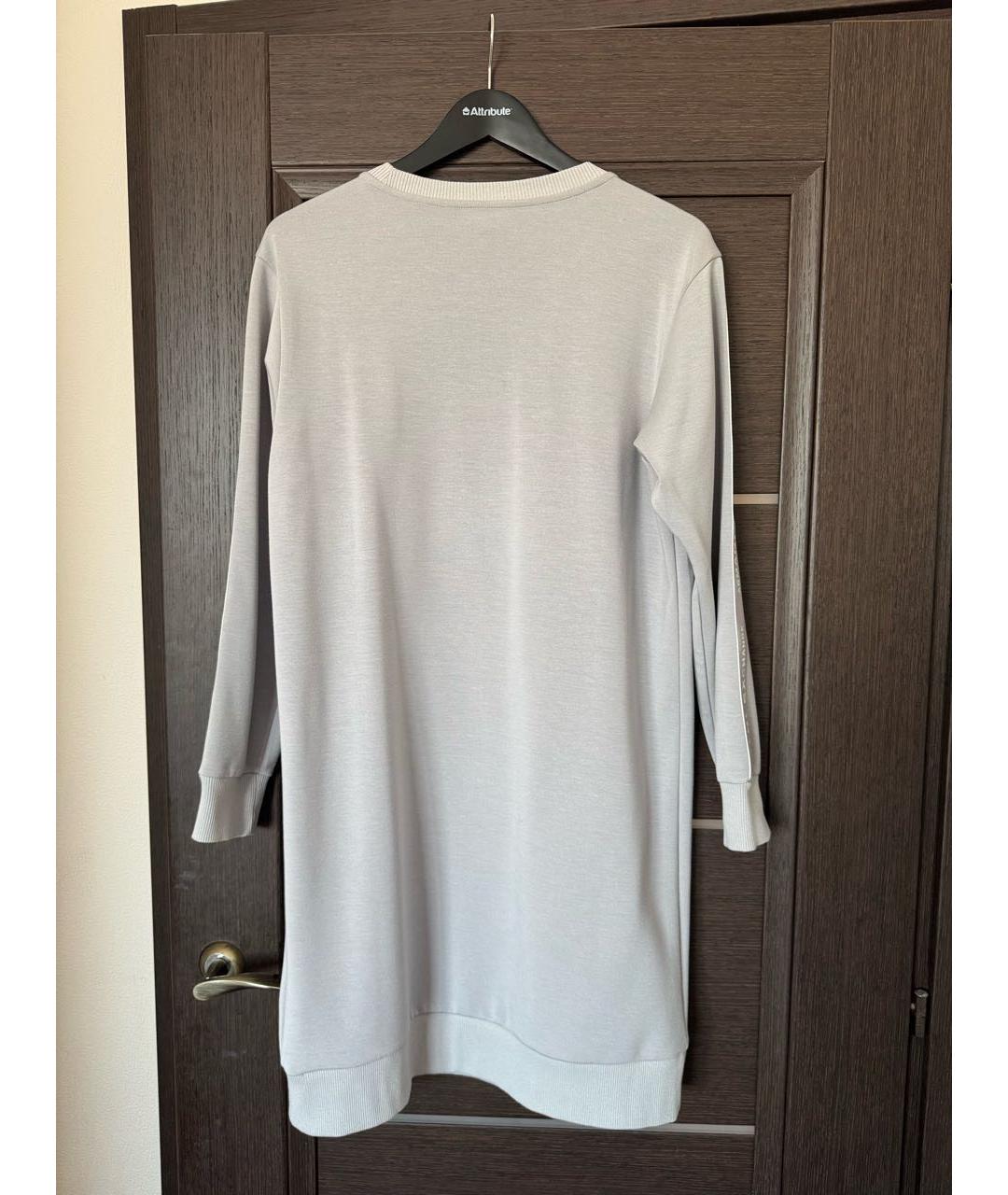 ARMANI EXCHANGE Серое полиэстеровое повседневное платье, фото 2