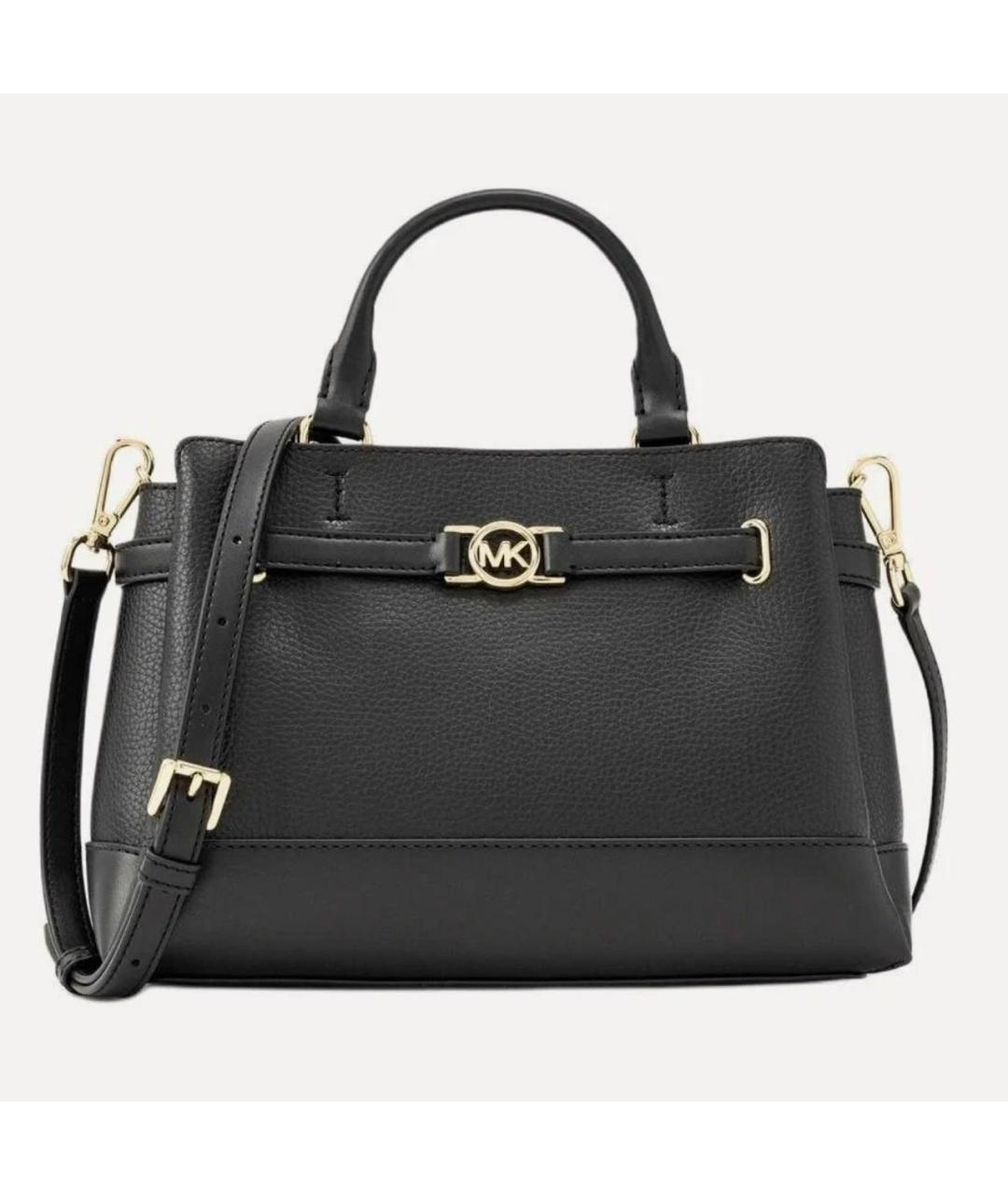 MICHAEL KORS Черная кожаная сумка с короткими ручками, фото 9