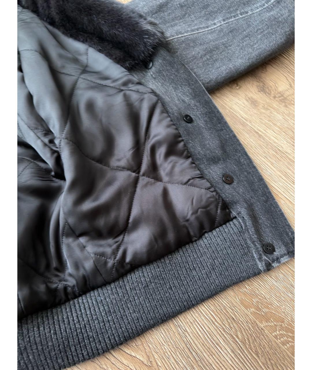 PRADA Антрацитовая меховая куртка, фото 6