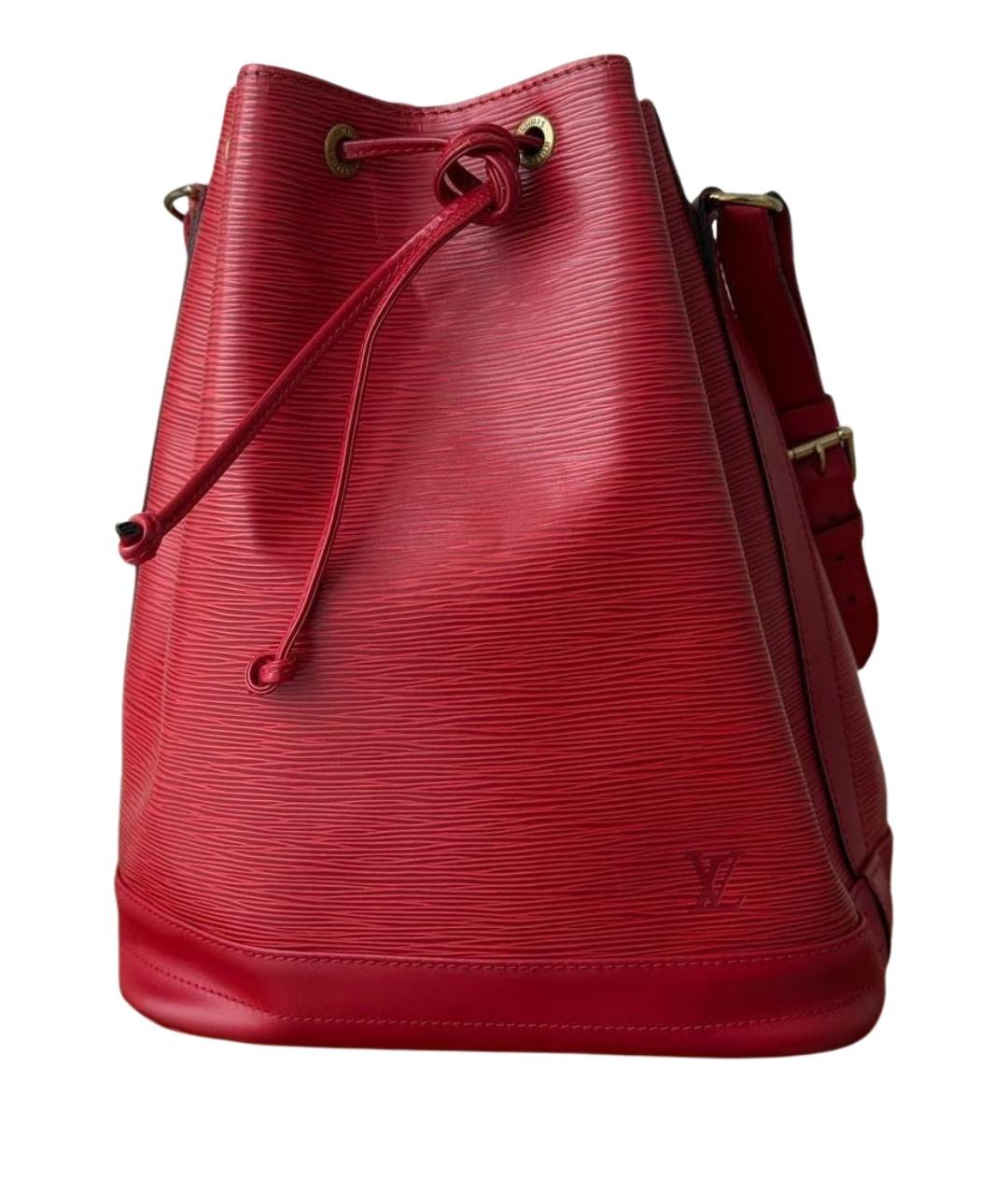 LOUIS VUITTON Красная кожаная сумка тоут, фото 1