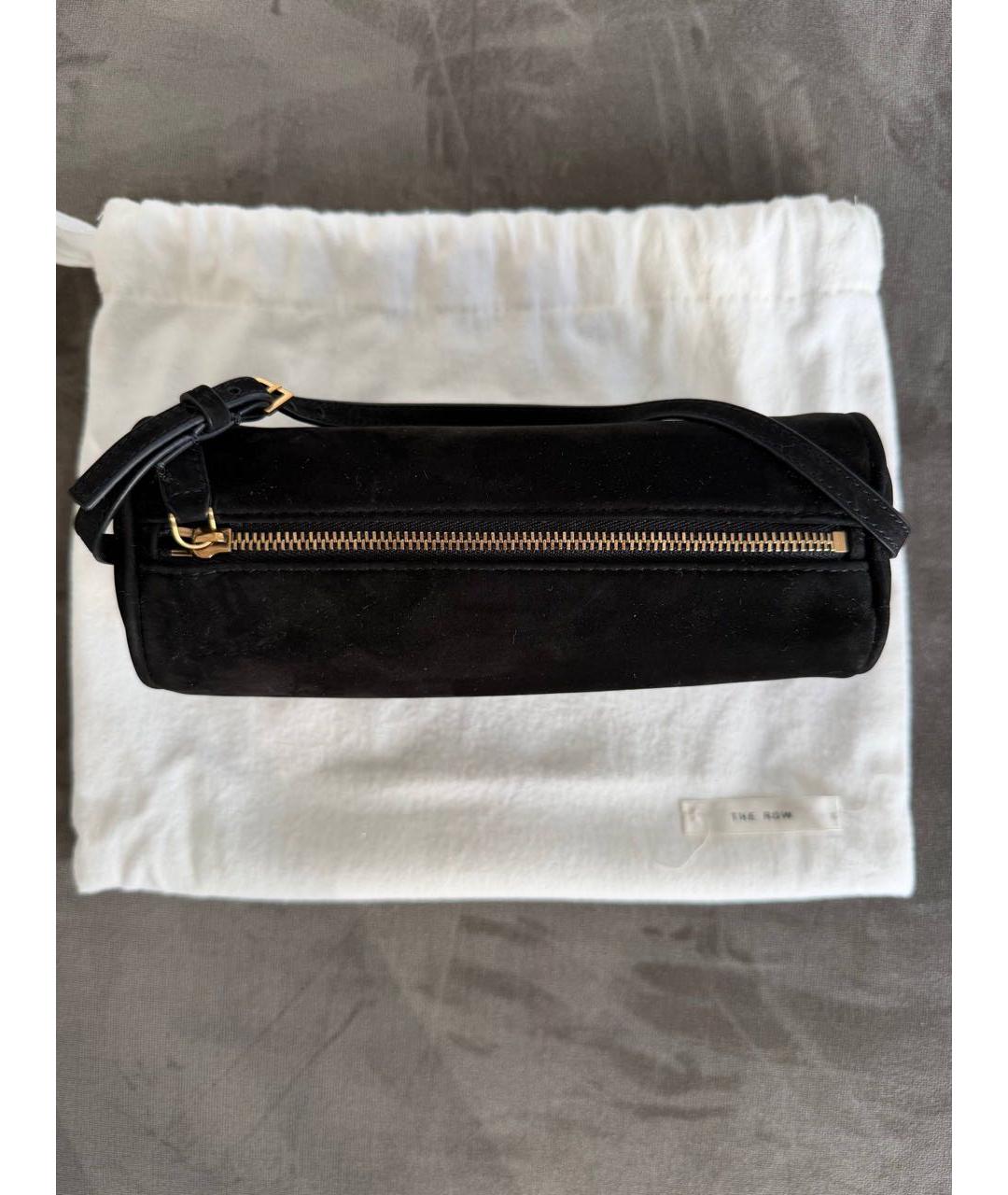 THE ROW Черная замшевая сумка с короткими ручками, фото 3