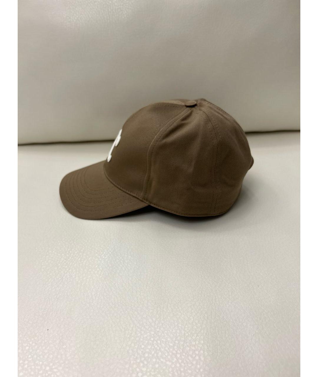 CELINE Коричневая хлопковая кепка, фото 3