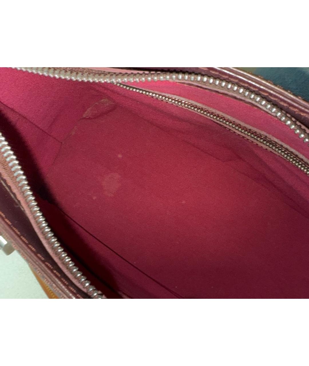 LOUIS VUITTON Фиолетовая кожаная сумка тоут, фото 8