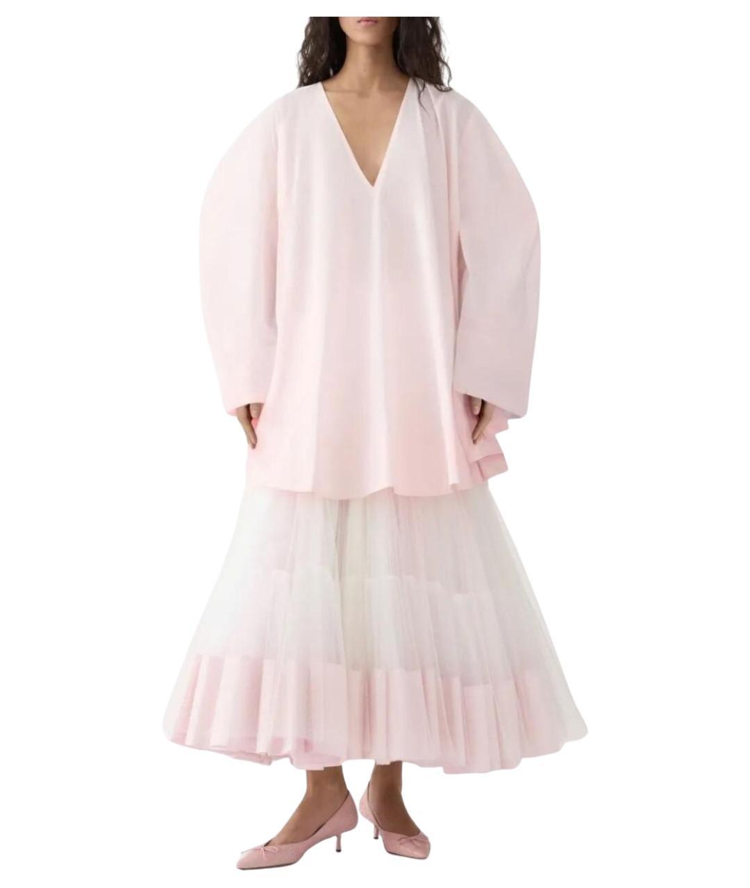 JACQUEMUS Розовое полиэстеровое повседневное платье, фото 2