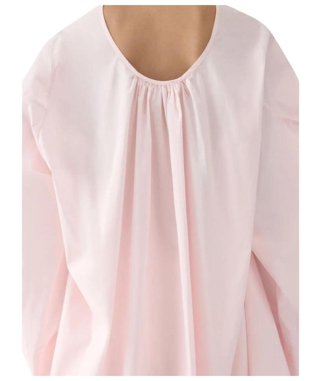 JACQUEMUS Розовое полиэстеровое повседневное платье, фото 4