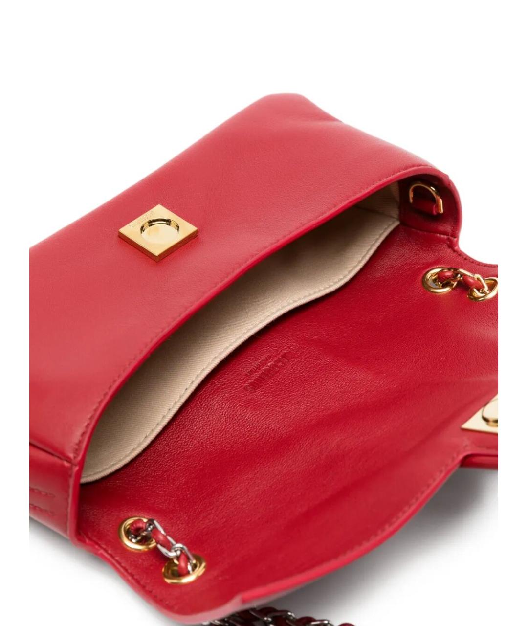 JACQUEMUS Красная хлопковая сумка через плечо, фото 5