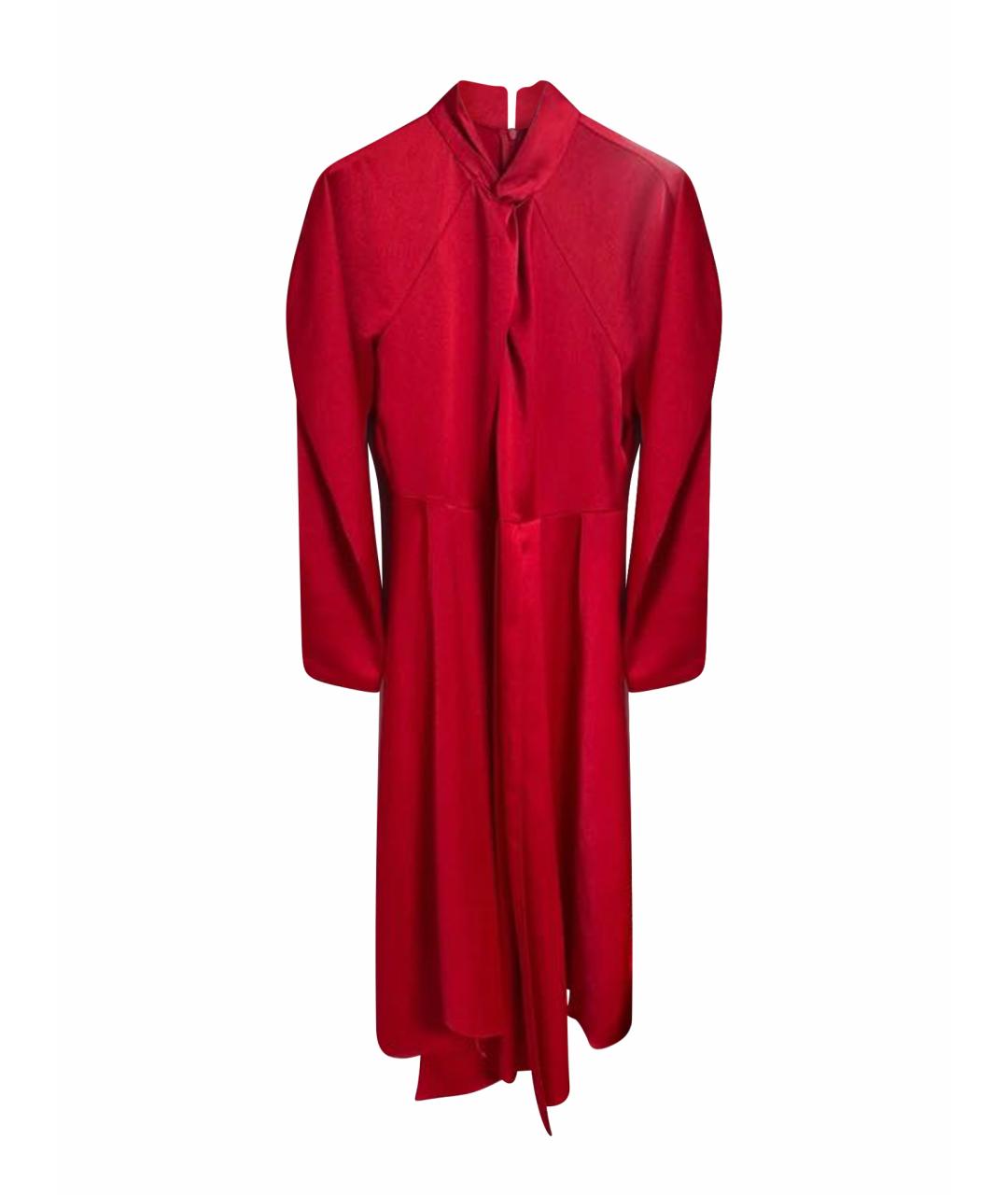 HUGO Красное полиэстеровое платье, фото 1