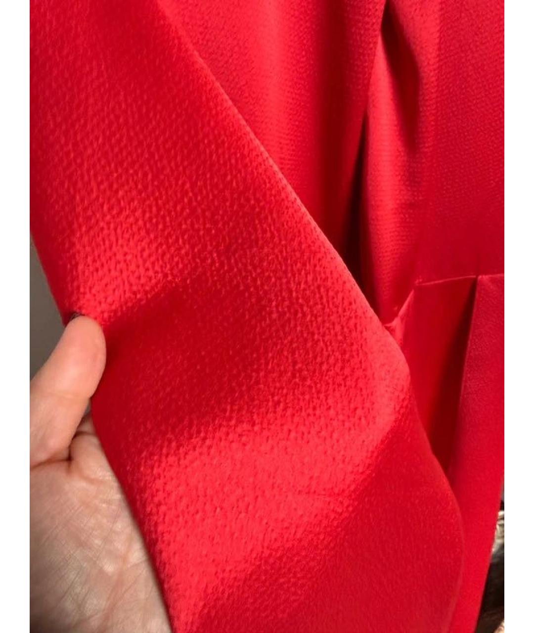 HUGO Красное полиэстеровое платье, фото 3