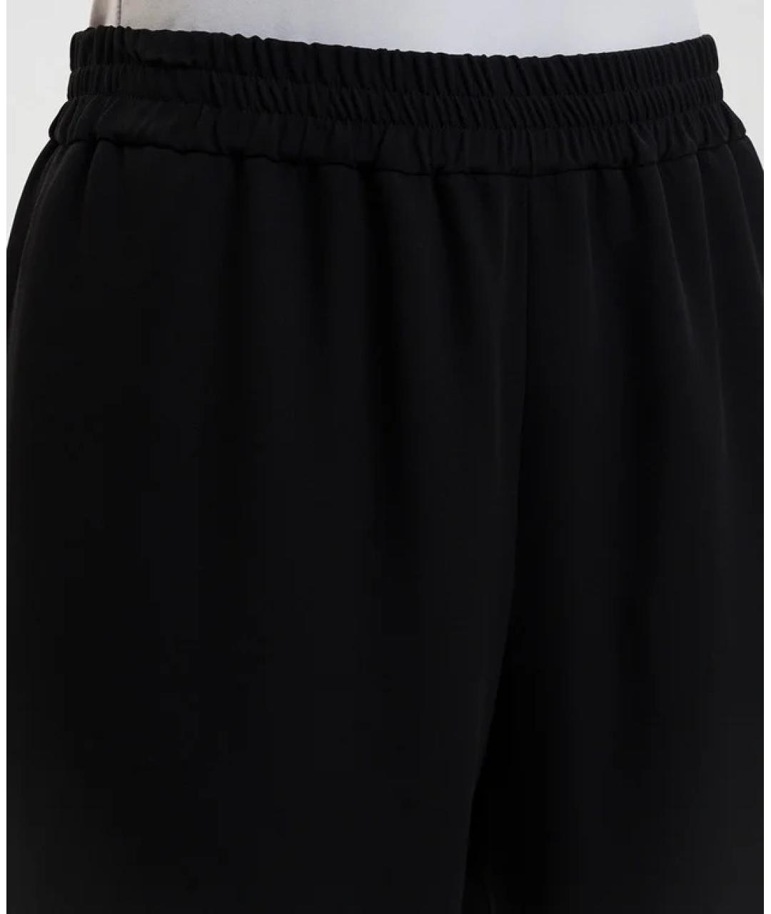 VALENTINO Черные шелковые прямые брюки, фото 4