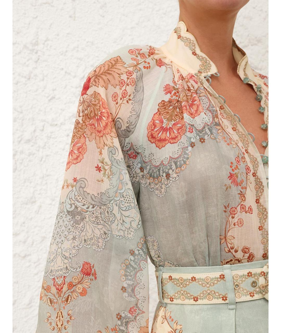 ZIMMERMANN Бирюзовый костюм с брюками, фото 8